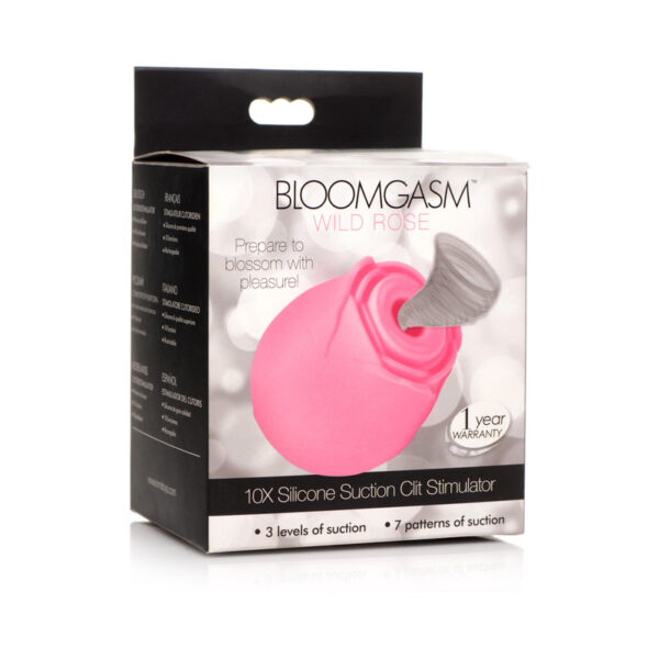 Bloomgasm Wild Rose Suct Clit Stim Pink