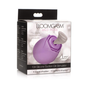 Bloomgasm Wild Rose Suct Clit Stim Purp