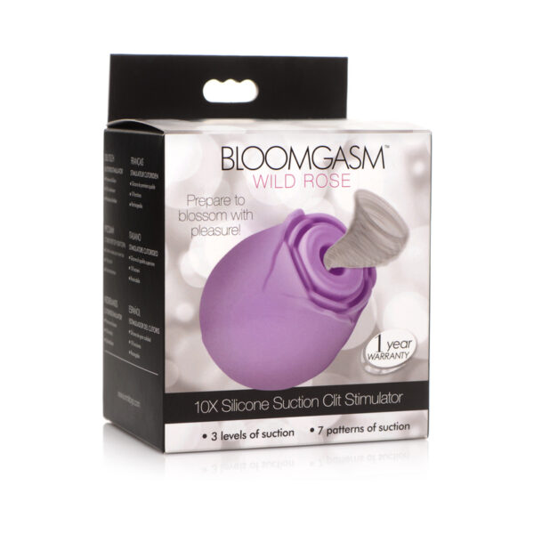 Bloomgasm Wild Rose Suct Clit Stim Purp