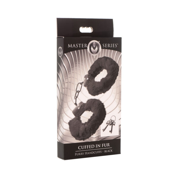 Master Series Cuffed in Fur Handcuff Blk
