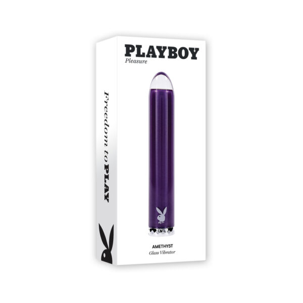 PB Amethyst Rechargeble Glass Vibe Purpl
