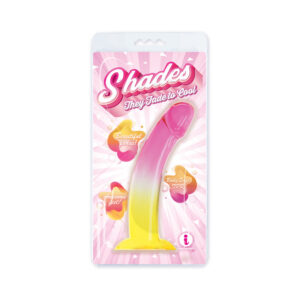 Shades Smoothie 8.25 in. Dildo Pink/Yell