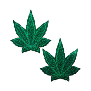 Pastease Pot Leaf GlitterFullBreastCover