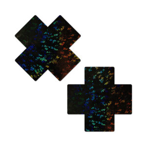 Pastease Plus X BlkDiscoBall BreastCover