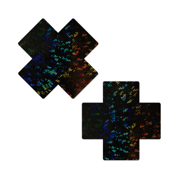 Pastease Plus X BlkDiscoBall BreastCover