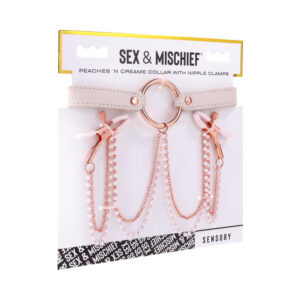 SS S&M Peaches ?n CreaMe Collar/Nip Clam